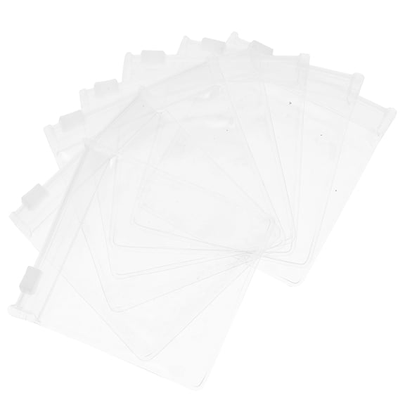 Toyvian Clear Small Pill Bags Sealing Bag Transparent EVA 10Pcs