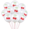 thumbnail image 1 of Toyvian 10pcs 12-inch Cherry Pattern Latex Balloons Lovely Balloons Home Decoration for Party Birthday Festival, 1 of 6
