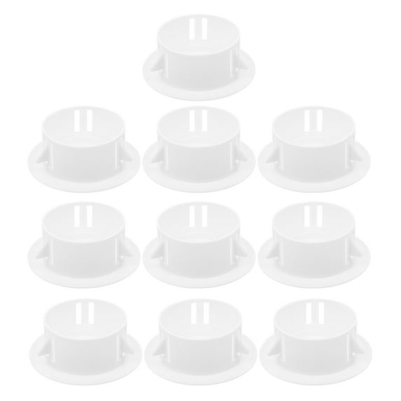 Toyvian 10Pcs Plastic Radiator Wall Hole Cover White for Air Conditioner Ducts