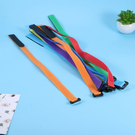Toyvian 10Pcs Luggage Strap Assorted Colors Durable Packing Fixed Belt for Travel Security
