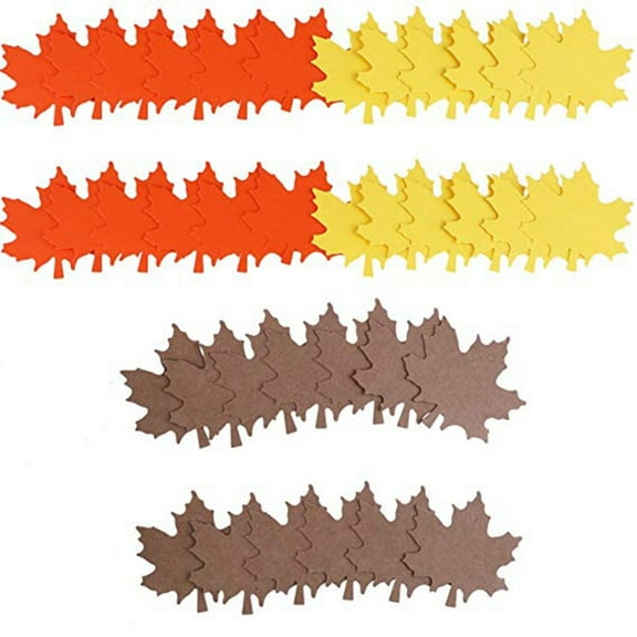Toyvian 150 Pcs Handmade Tags Kraft Paper Maple Leaf Tags for Vintage Scrapbooking Projects