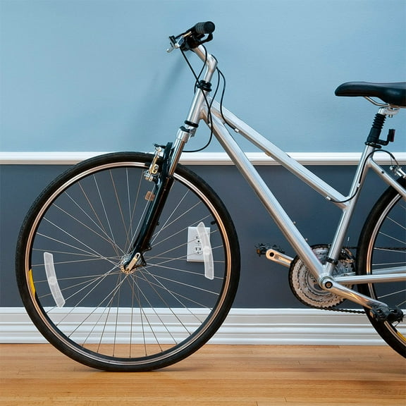 Toyvian 16Pcs Easy Install White Reflective Bike Spoke Clips for Visibility and Style