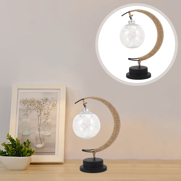 Toyvian Stylish Iron LED Desk Lamp Creative Table Light for Home Decoration