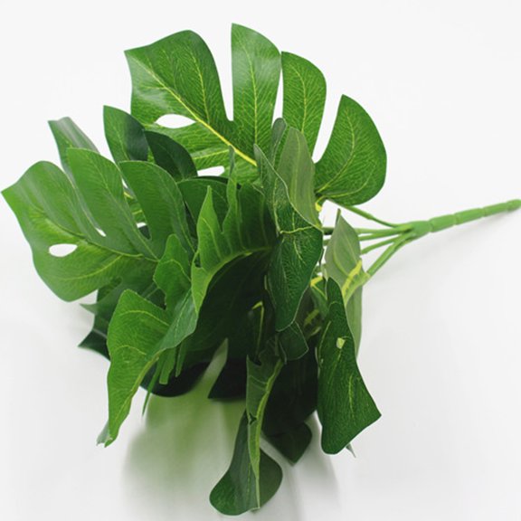 Toyvian Green Artificial Tropical Leaves Decoration for Home Living Room Dining Table and Office