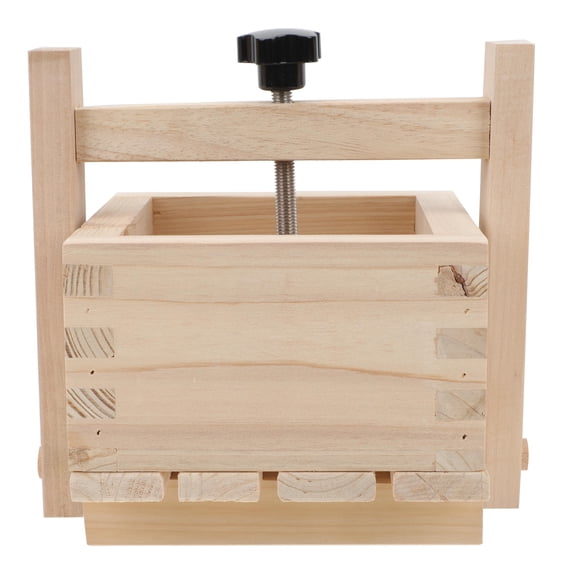 Toyvian Wooden Meat Press Tool for Traditional Chinese Food Preparation, Kitchen Gadget, 1 Piece