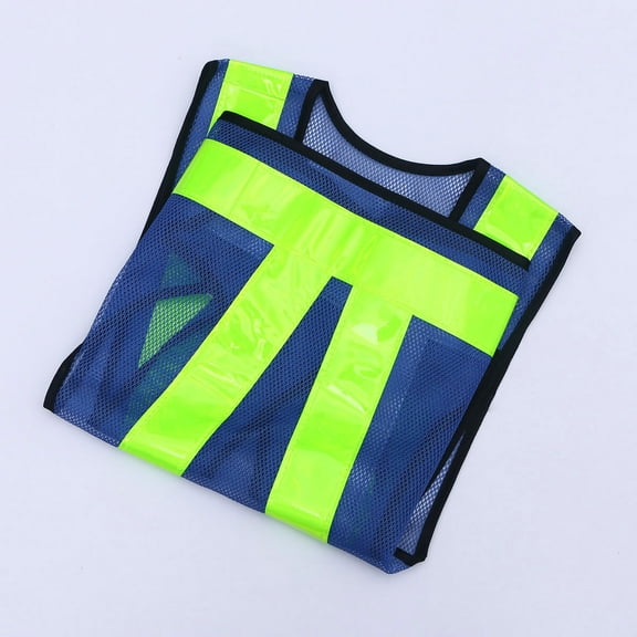 Toyvian Construction Worker Vest Reflectivity Safety Blue 1Pcs