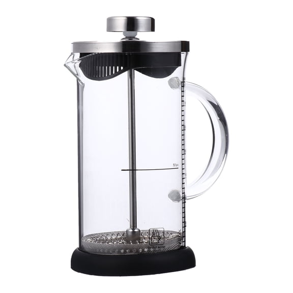 Toyvian Coffee Press with Stainless Steel Filter, Glass & Plastic Components, Home Use, 1 Piece