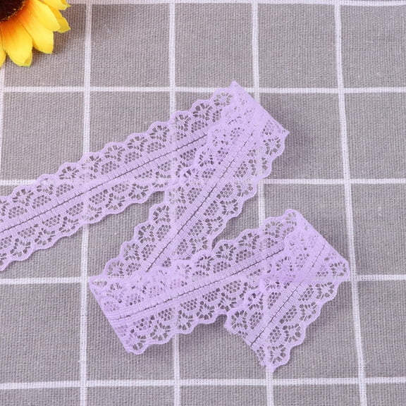 Toyvian Flower Ribbons for Wrapping Women in Purple Dacron 1Set