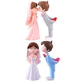 thumbnail image 1 of Toyvian Plastic Bride and Groom Sculptures Perfect Engagement Gift for Home Decor, 1 of 8