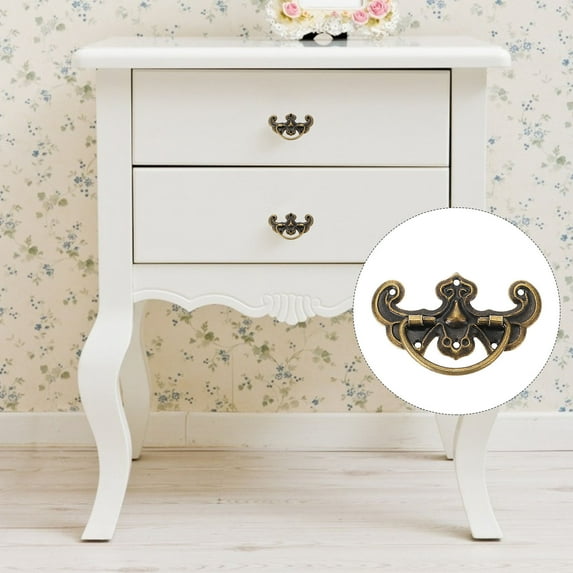 Toyvian 20 Sets Golden Retro Drawer Pull Knobs Elegant Cabinet Handles for Jewelry Boxes and Small Furniture