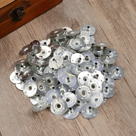 Toyvian 200pcs Metal Candle Wick Tabs Durable Wick Holders For Diy Candle Making Central Essential Accessory