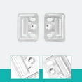 thumbnail image 1 of Toyvian Wall Panel Buckles for Home Use Silver 200Pcs 1.7x1.3in, 1 of 5