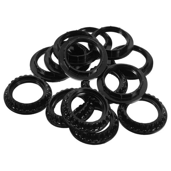 Toyvian Lamp Shade Adapter Black Plastic Easy Installation and Removal 20Pcs