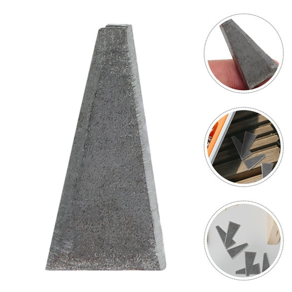 Toyvian 20-Piece Outdoor High Carbon Steel Wedges Grey Set for Tool Reinforcement and Secure Fixing