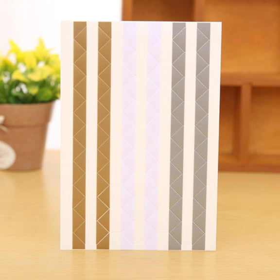 Toyvian 24Pcs Photo Mounting Stickers Self Adhesive DIY Photo Corners for Albums and Scrapbooks