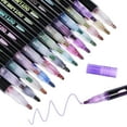 thumbnail image 1 of Toyvian 24pcs Glitter Markers Shimmer Outline Pens for Coloring, Painting, Crafting, Cards and Art Projects, 1 of 10
