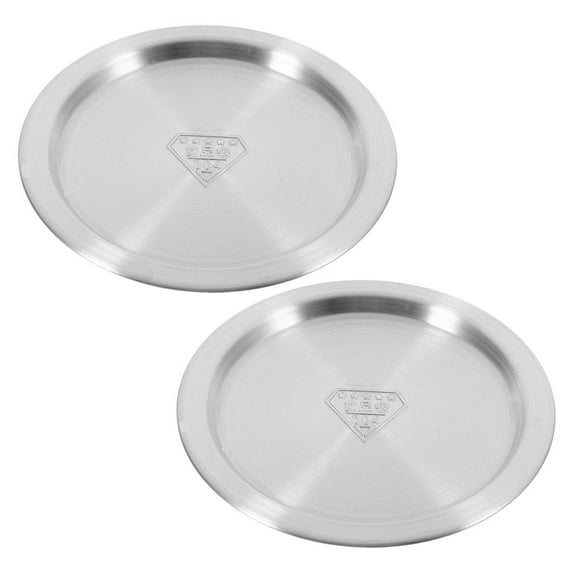 Toyvian 2Pcs Multipurpose Stainless Steel Pot Lid Cover for Cooking Pots