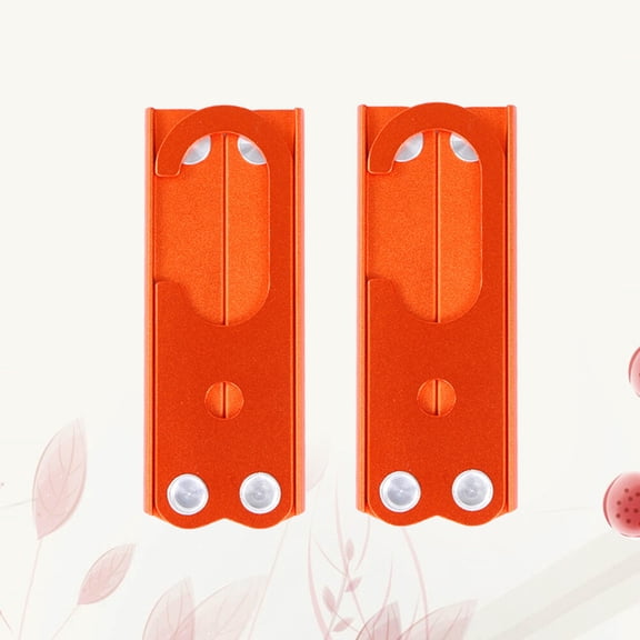 Toyvian Clothes Hangers Multifunctional 2Pcs Orange Foldable Aluminum Alloy