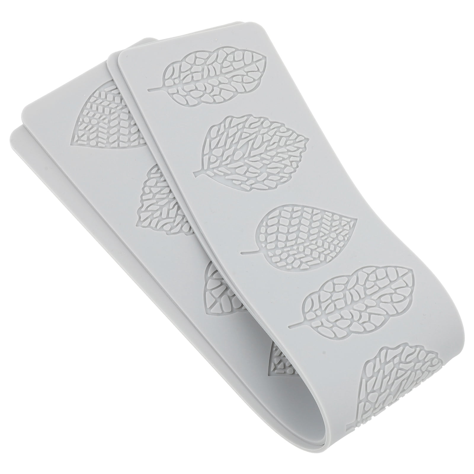 Toyvian 2Pcs Leaf Silicone Baking Molds for Fondant Chocolate Candy and ...