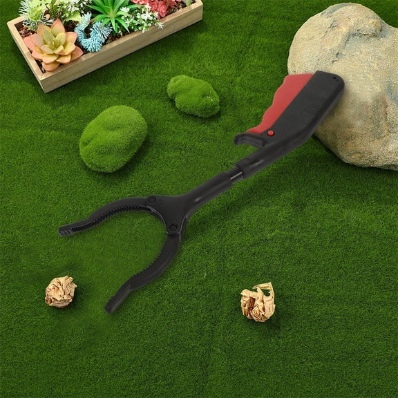 Toyvian Compact Trash Grabber Tool Assorted Color Easy to Use for Elderly 2Pcs
