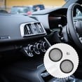 thumbnail image 1 of Toyvian 2Pcs Black Car Speaker Covers Loudspeaker Diaphragm Membrane Replacement Professional Grade, 1 of 5