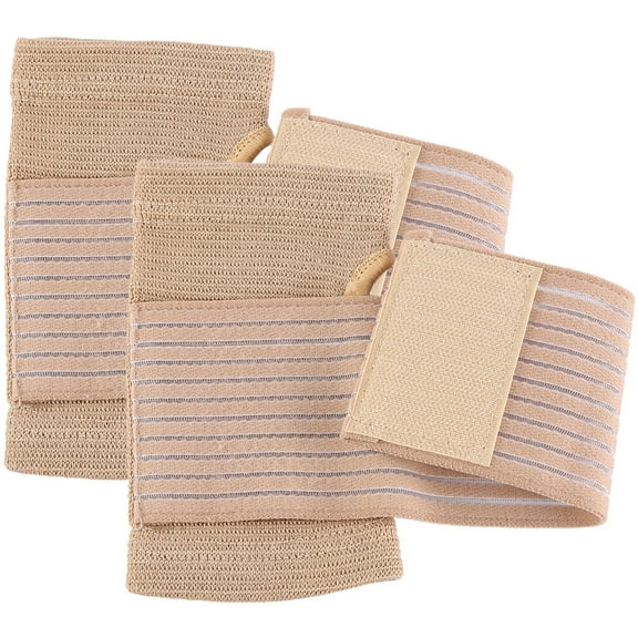 Toyvian 2Pcs Beige Wrist Support Brace for Sport Breathable Hand Wrist Stabilizer with Ergonomic Splints
