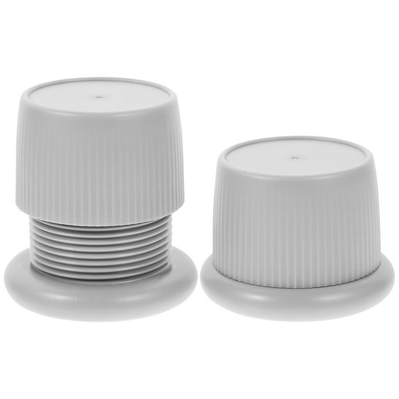 Toyvian 2Pcs Adjustable Grey Bed Headboard Stoppers Wall Bumper Noise Prevention