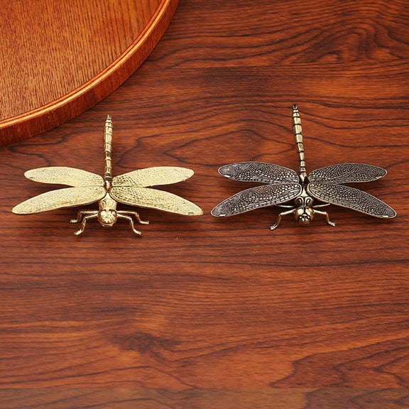 Toyvian Dragonfly Figurine Set in Assorted Colors for Elegant Desk and Shelf Decoration, Perfect Home and Office Accents