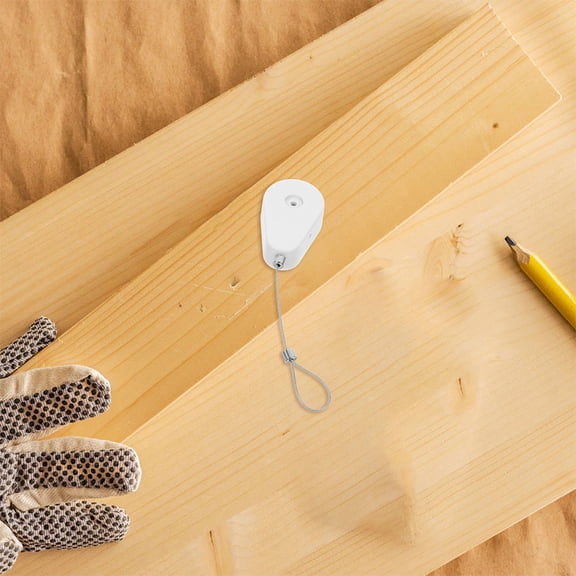 Toyvian 2Pcs Adhesive Retractable Cable Lock for Home Office Security Use