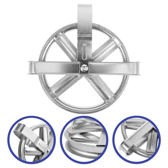 Toyvian 2Pcs Weatherproof Clothesline Pulley Metal Rope Puller for Efficient Outdoor Drying