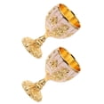thumbnail image 1 of Toyvian 2Pcs European Style Zinc Alloy Wine Cups Party Goblets, 1 of 8