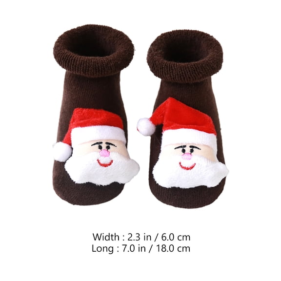 Toyvian 3 Pairs Assorted Christmas Socks Warm Winter Holiday Xmas Stockings