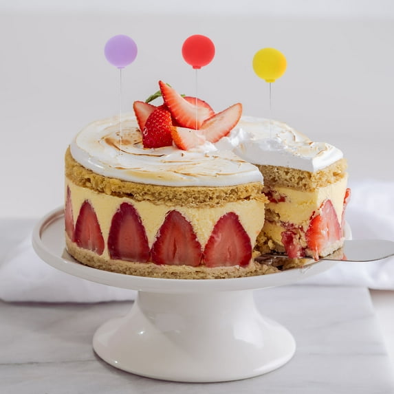 Toyvian Lovely Balloon Cupcake Toppers Assorted Color Clay for Cake Decor