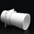 thumbnail image 1 of Toyvian 3-Pack White Plastic Inline Duct Reducer and Increaser Connector for Kitchen Ventilation Systems, 1 of 8