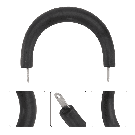 Toyvian Teakettle Handle Black Bakelite Safe Practical Easy to Install 3Pcs