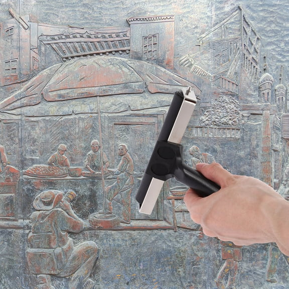 Toyvian 3Pcs Ink Hand Roller Rubber Roller for Printmaking Black Ergonomically Designed Handle for Artists