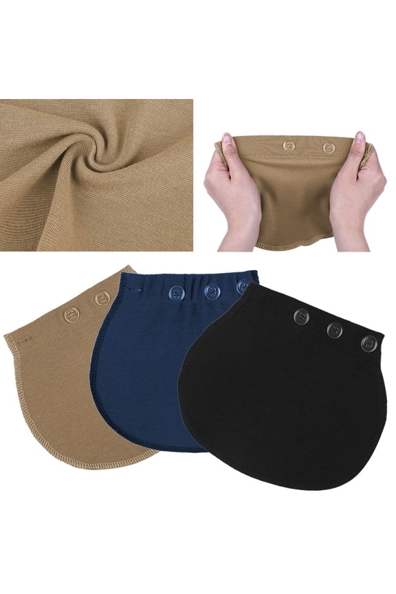3-Pack Maternity Jean Extenders with Cotton Elastic Design for Comfortable Daily Wear Women