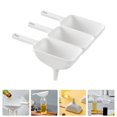 thumbnail image 1 of Toyvian 3Pcs Multi Function White Wide Mouth Funnel Reusable for Wine and Household Use, 1 of 7