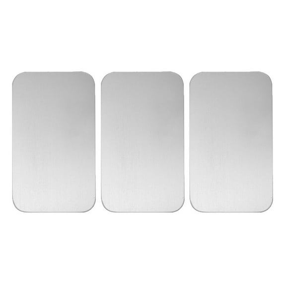 Toyvian Indoor Pet Use Cooling Plate Silver Stainless Steel 3Pcs