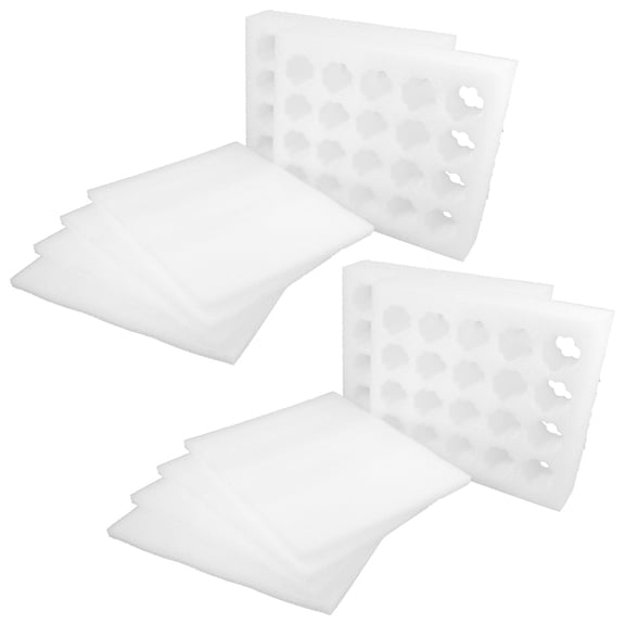 Toyvian 4 Sets Outdoors Egg Trays White Cotton Food Preservation for Eggs Storage