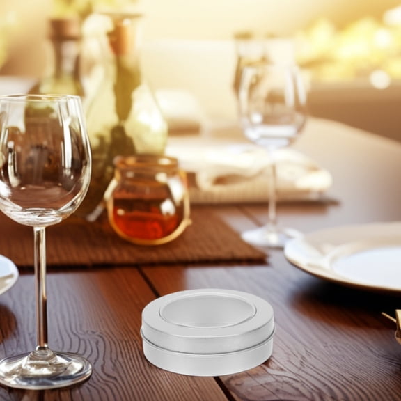 Toyvian 4Pcs Cookie Jar Round Tinplate Box for Office Users Display Contents during Festive Occasions