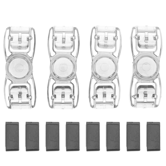 Toyvian Swimming Goggles Connector 4Pcs Durable Black Plastic Accessories for Swimmers