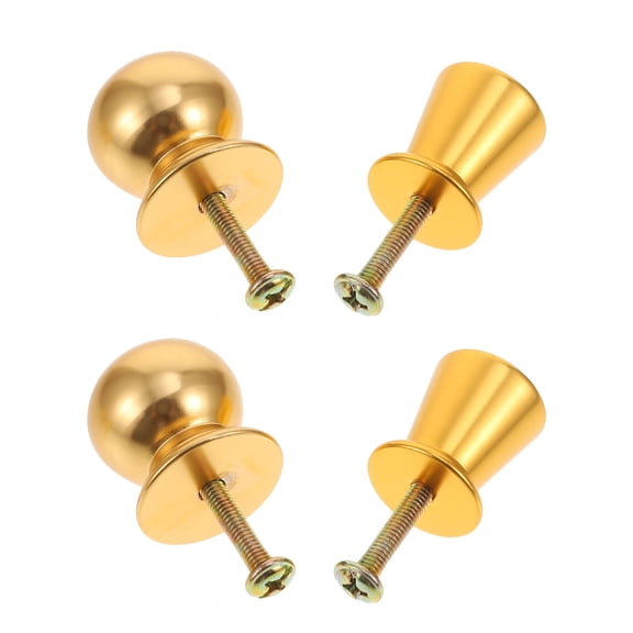 Toyvian 4-Pack Alloy Cabinet Knobs, Furniture Handles for Kitchen, Bathroom, and Home Decoration
