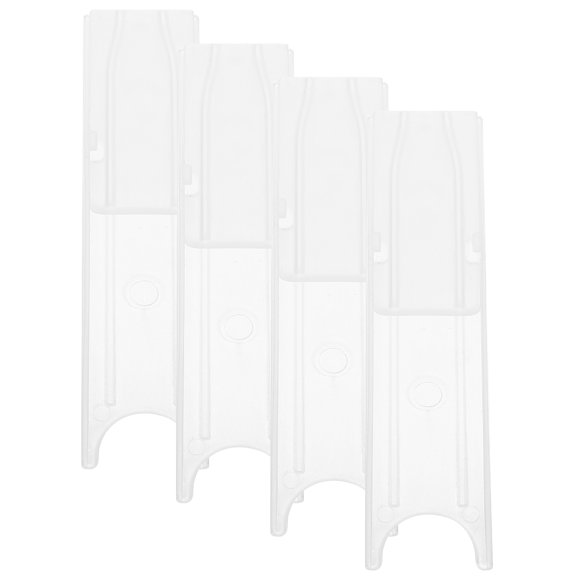 Toyvian 4-Pack Transparent Saxophone Reed Organizers with Airflow Openings, ABS Storage Holders for Reeds