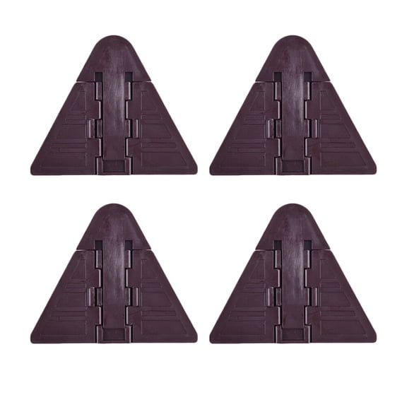 Toyvian 4Pcs Window Locks Dark Brown Reusable Security Lock for Child Protection