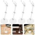 thumbnail image 1 of Toyvian 4-Pack White Adjustable Plastic Figure Holders Stands for Displaying Action Figures and Collectibles, 1 of 6