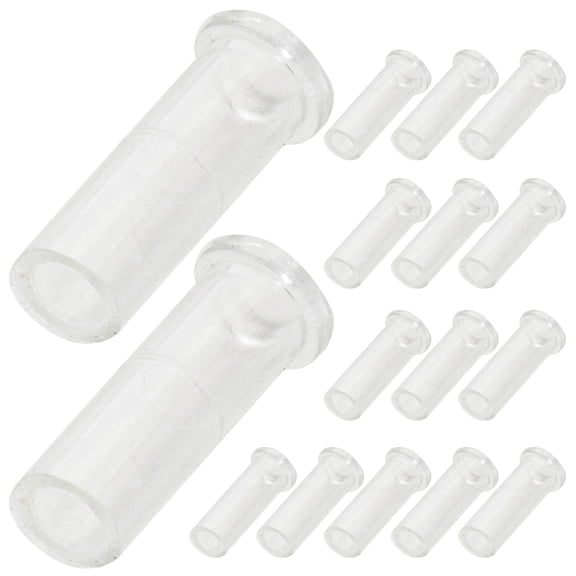 Toyvian 50Pcs Fiber Optic Light Fixed Tubes Optical Lamp Sleeves Transparent DIY Compatibility Bedroom