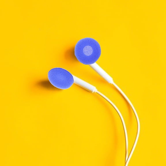 Toyvian 50Pcs Earphone Sponge Covers Durable Ear Bud Protectors Enhanced Bass for Home Use