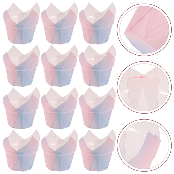 Toyvian Assorted Paper Cupcake Liners for Weddings, Holidays, Parties, and Baking Celebrations
