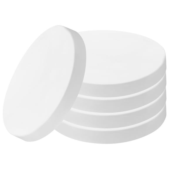 Toyvian Resistance Dock Piling Caps White PVC 5Pcs